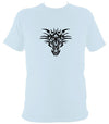Tribal Dragon Tattoo T-shirt - T-shirt - Light Blue - Mudchutney