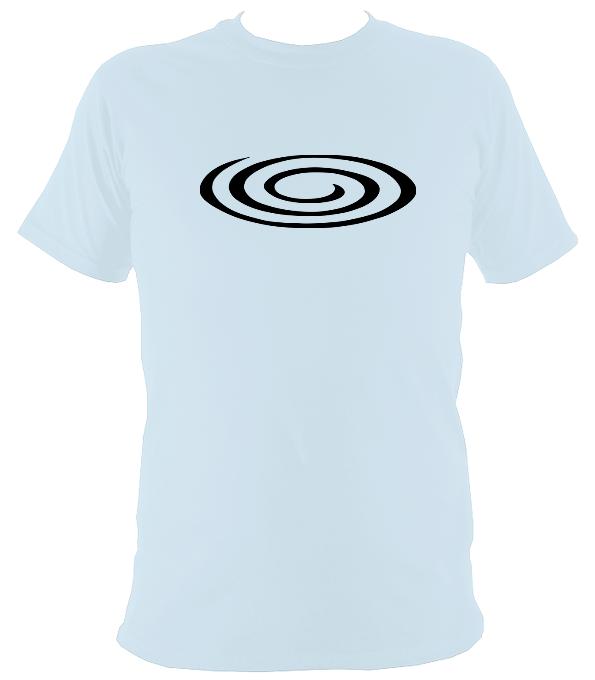 Flattened Spiral T-shirt - T-shirt - Light Blue - Mudchutney