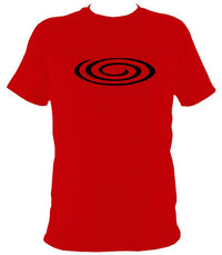 Flattened Spiral T-shirt - T-shirt - Red - Mudchutney