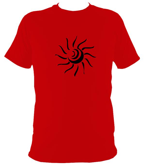 Tribal Sun T-shirt - T-shirt - Red - Mudchutney