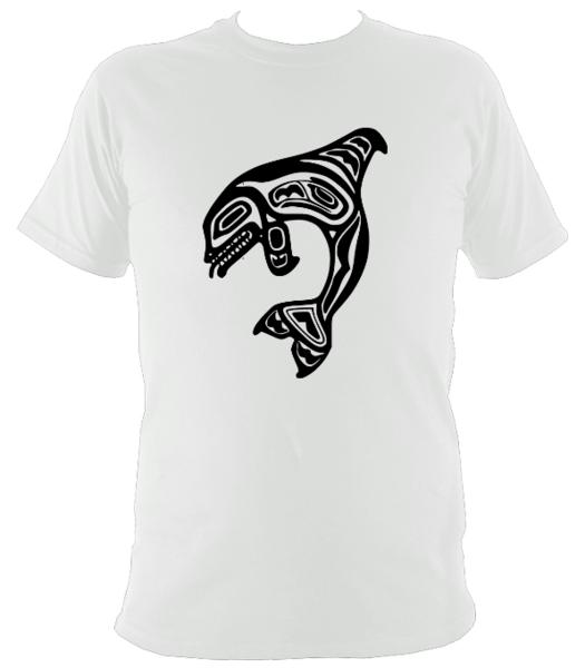 Tribal Style Shark T-shirt - T-shirt - White - Mudchutney