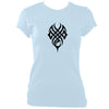 update alt-text with template Woven Tribal Tattoo Ladies Fitted T-shirt - T-shirt - Light Blue - Mudchutney