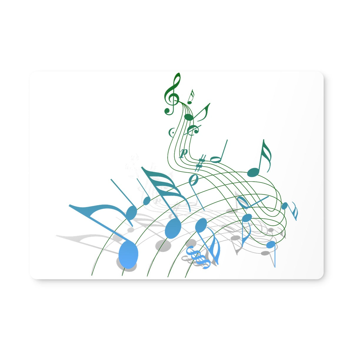 Abstract Music Score Placemat