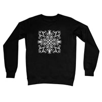 Ornamental Square Crew Neck Sweatshirt