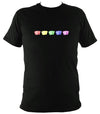 Rainbow Accordions T-shirt - T-shirt - Black - Mudchutney