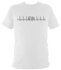 Heartbeat Melodeon T-shirt - T-shirt - White - Mudchutney