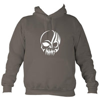 Tribal Simple Skull Hoodie-Hoodie-Mocha brown-Mudchutney