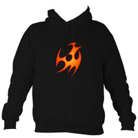 Tribal Fire Hoodie-Hoodie-Jet black-Mudchutney