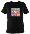 Warhol style Anglo Concertina T-shirt - T-shirt - Black - Mudchutney