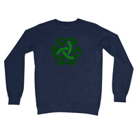 Green Celtic Knot Crew Neck Sweatshirt