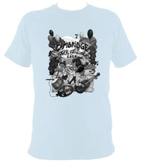 Cambridge Folk Festival - Design 5 - T-shirt - T-shirt - Light Blue - Mudchutney