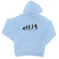 Evolution of Female Guitar Players College Hoodie