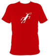 Caveman Painting T-shirt - T-shirt - Red - Mudchutney