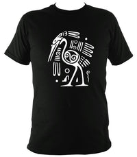 Egyptian or Tribal Style Bird - T-shirt - Black - Mudchutney