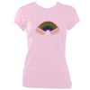 update alt-text with template Rainbow Accordion Ladies Fitted T-shirt - T-shirt - Light Pink - Mudchutney