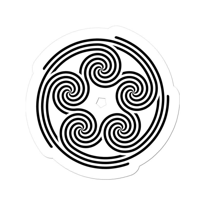 Celtic 5 Circles Sticker