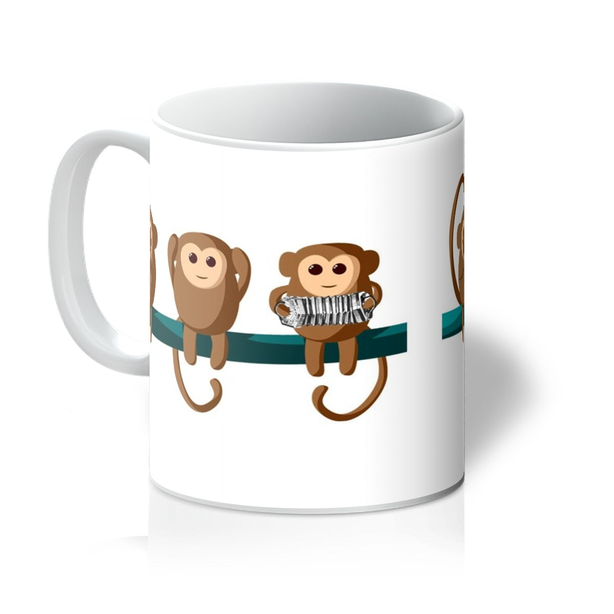 Play No Concertina Monkeys Mug