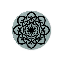 Celtic Star Flower Glass Chopping Board