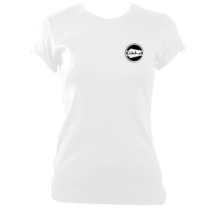 update alt-text with template Eabhal Ladies Fitted T-shirt - T-shirt - White - Mudchutney