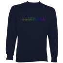 Heartbeat Melodeon in Rainbow Colours Sweatshirt