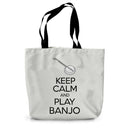 Keep Calm & Play Banjo Canvas Tote Bag