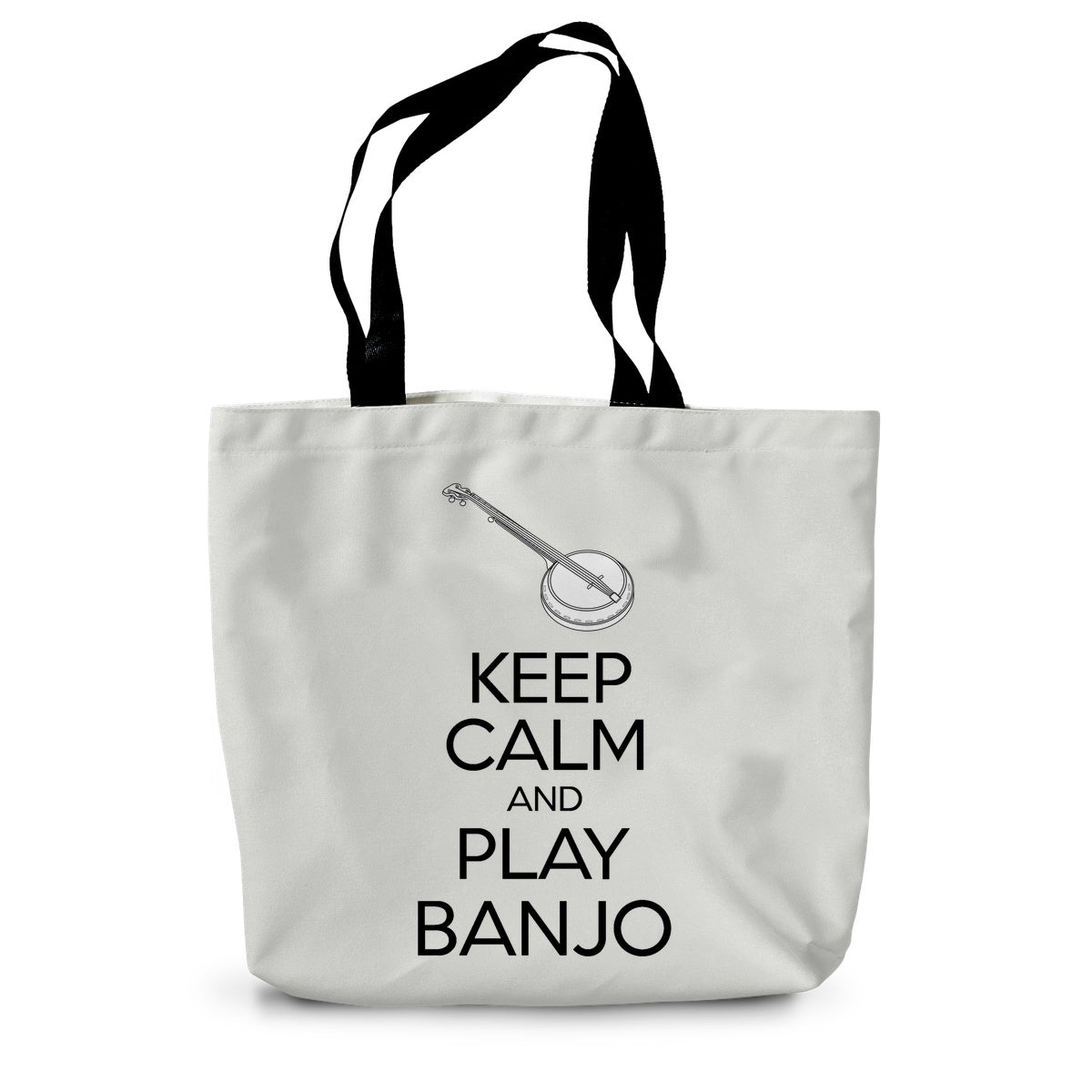 Keep Calm & Play Banjo Canvas Tote Bag