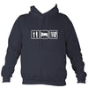 Eat, Sleep, Play Accordion Hoodie-Hoodie-Denim-Mudchutney