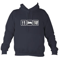 Eat, Sleep, Play Accordion Hoodie-Hoodie-Denim-Mudchutney