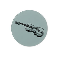 Fiddle Sketch Glass Chopping Board