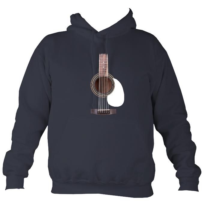 Guitar Strings and Neck Hoodie-Hoodie-Denim-Mudchutney