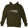 Fiddle Sketch Hoodie-Hoodie-Olive green-Mudchutney