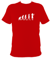 Evolution of Female Fiddle Players T-shirt