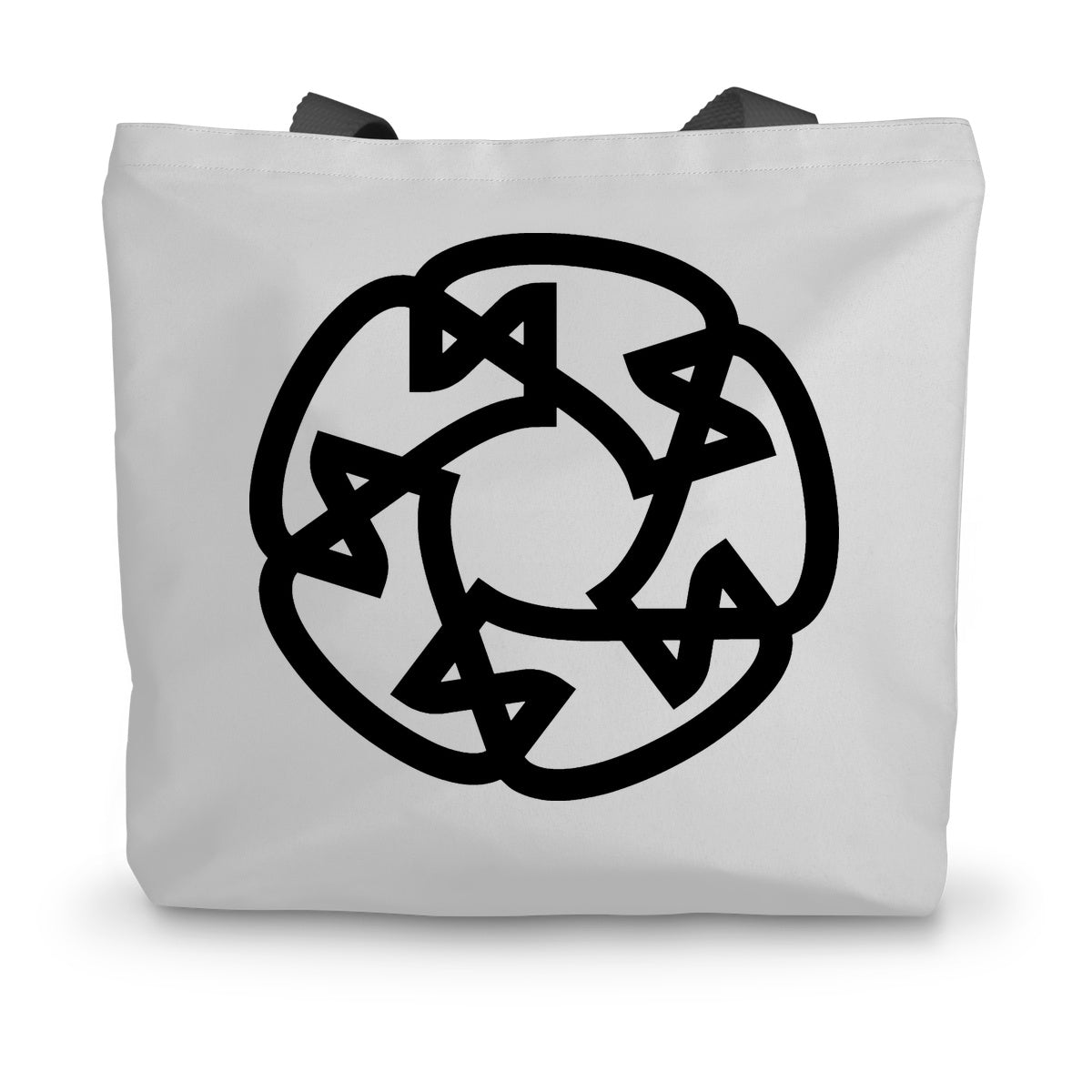 Modern Woven Celtic Canvas Tote Bag