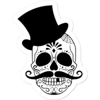 Skull in Top Hat Sticker