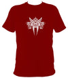 Tribal Sabre Tooth T-Shirt - T-shirt - Cardinal Red - Mudchutney