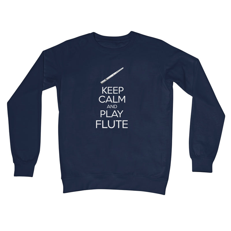 Keep Calm & Play Flute Crew Neck Sweatshirt