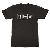 Eat Sleep & Play Concertina T-shirt