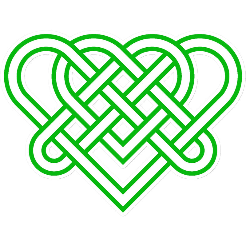Celtic woven hearts Sticker