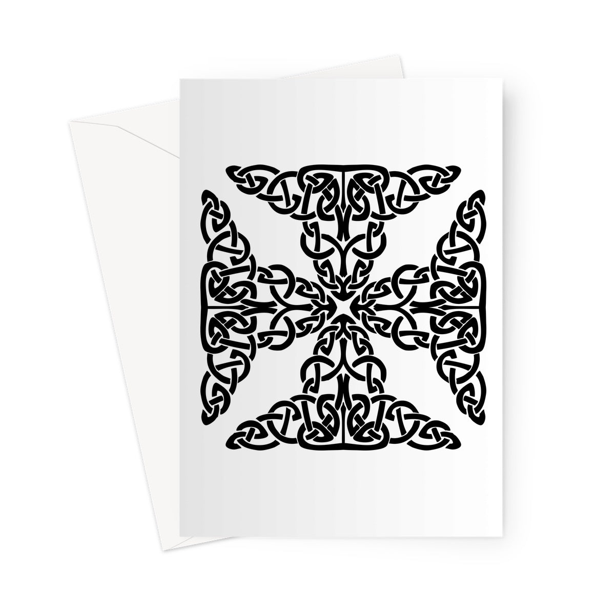 Complex Celtic Cross Greeting Card