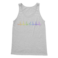 Rainbow Heartbeat Guitar Tank Top