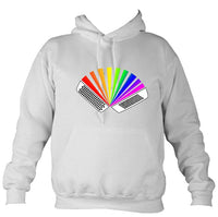 Rainbow Chromatic Accordion Hoodie-Hoodie-Ash-Mudchutney