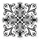 Ornamental Square Sticker