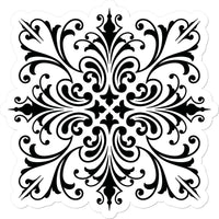 Ornamental Square Sticker