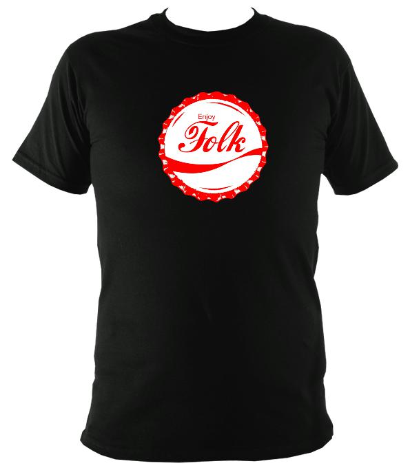 Enjoy Folk Music T-shirt - T-shirt - Black - Mudchutney