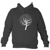 Musical Notes Tree Hoodie-Hoodie-Charcoal-Mudchutney