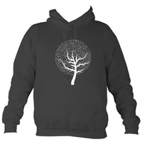 Musical Notes Tree Hoodie-Hoodie-Charcoal-Mudchutney