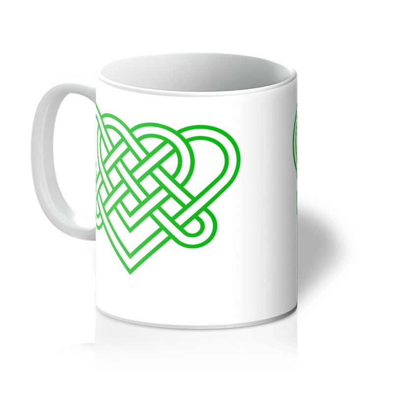 Celtic woven hearts Mug