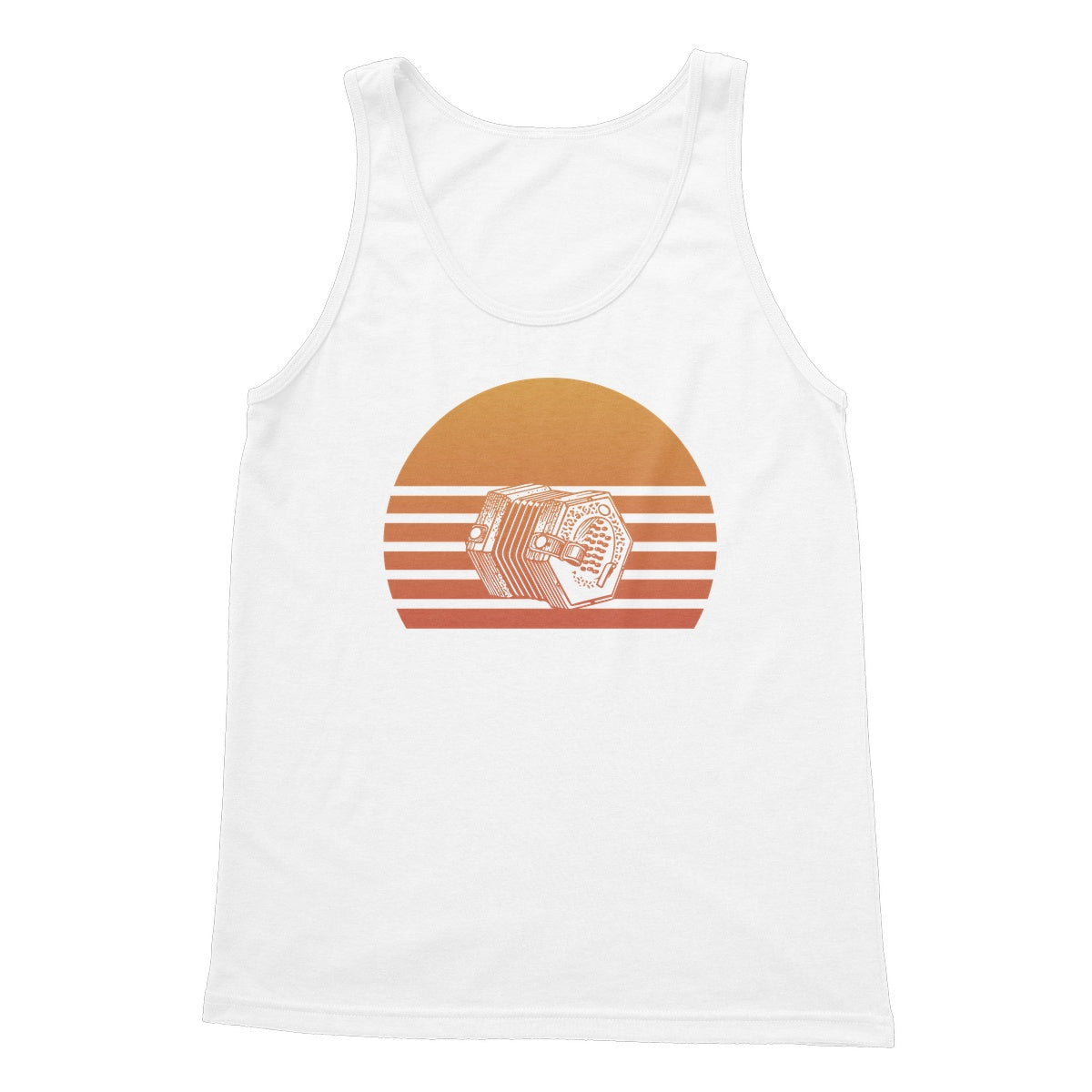 Sunset Concertina Tank Top