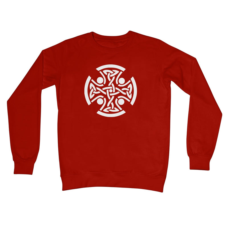 Celtic Woven Cross Crew Neck Sweatshirt
