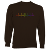 Heartbeat Fiddle in Rainbow Colours Sweatshirt